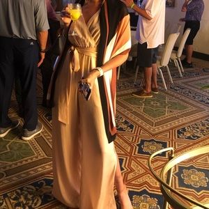 Silk/Satin skinny strap jumpsuit